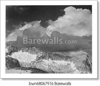 Clouds - White Pass, Kings River Canyon (Proposed as a national park), California, 1936. Photographs of National Parks and Monuments, compiled 1941 - 1942, documenting the period ca. 1933 - 1942 by Ansel Adams (1902-1984), Art Print Clouds - White Pass, Kings River Canyon (Proposed as a national park), California, 1936. Photographs of National Parks and Monuments, compiled 1941 - 1942, documenting the period ca. 1933 - 1942 by Ansel Adams (1902-1984), Art Print
