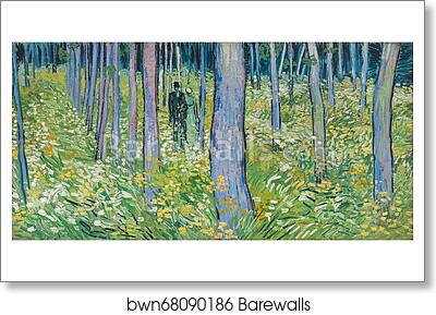 Undergrowth with Two Figures by Vincent Van Gogh, Art Print Undergrowth with Two Figures by Vincent Van Gogh, Art Print