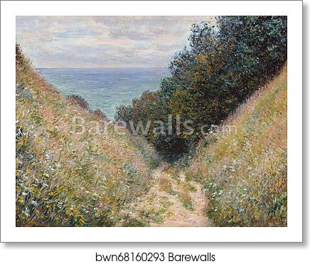 Road at La Cavée, Pourville by Claude Monet, Art Print