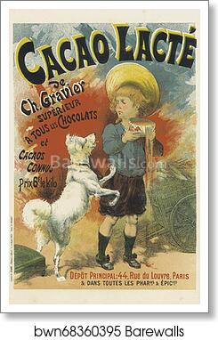Cacao lacté, de Ch. Gravier by Lucien Lefèvre, Art Print