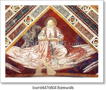 St. John. The Four Evangelists by Benozzo Gozzoli, Art Print