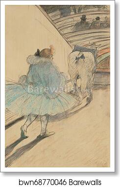 At the Circus: Entering the Ring by Henri De Toulouse-Lautrec, Art Print