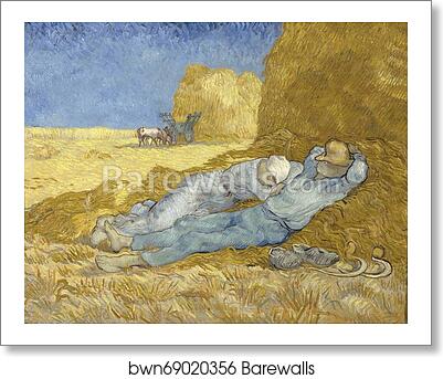 Noon – Rest from Work (after Millet) by Vincent Van Gogh, Art Print Noon – Rest from Work (after Millet) by Vincent Van Gogh, Art Print