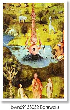 Paradise by Hieronymus Bosch, Art Print