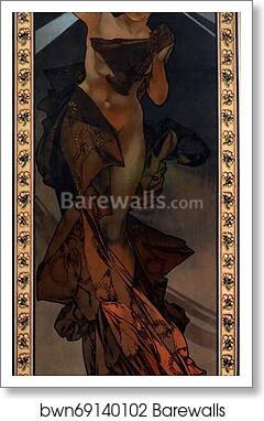 Morning Star by Alphonse Mucha, Art Print