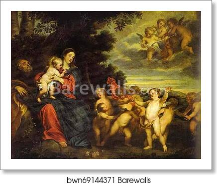 The Rest on the Flight to Egypt by Sir Anthony Van Dyck, Art Print