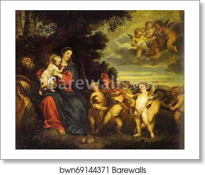 The Rest on the Flight to Egypt by Sir Anthony Van Dyck, Art Print The Rest on the Flight to Egypt by Sir Anthony Van Dyck, Art Print