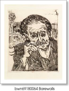Dr. Gachet by Vincent Van Gogh, Art Print