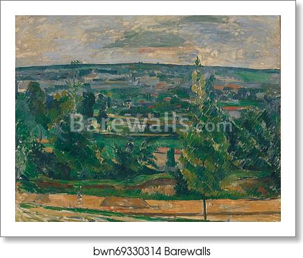 Landscape from Jas de Bouffan by Paul Cézanne, Art Print
