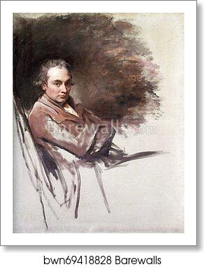 Self-Portrait by George Romney, Art Print