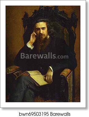 Portrait of the Philosopher and Poet Vladimir Soloviev by Ivan Kramskoy, Art Print Portrait of the Philosopher and Poet Vladimir Soloviev by Ivan Kramskoy, Art Print