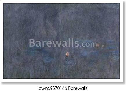 The Water Lilies - Tree Reflections by Claude Monet, Art Print