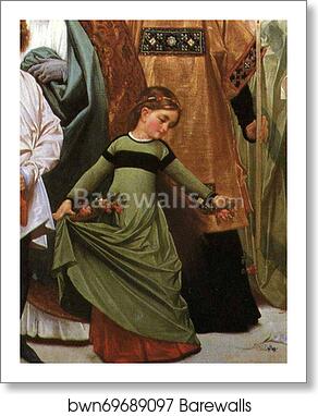 Cimabue's Celebrated Madonna is Carried in Procession through the Streets of Florence; in front of the Madonna, and Crowned with Laurels, walks CImabue Himself, with his Pupil Giotto; behind It Arnolfo Di Lapo, Gaddo Gaddi, Andrea Tafi, Niccola Pisano, Bu by Frederick Leighton, Art Print