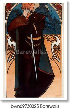 Hamlet by Alphonse Mucha, Art Print