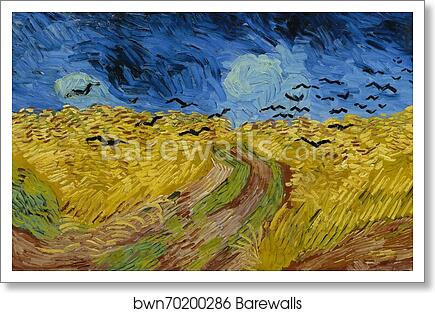 Wheatfield with Crows by Vincent Van Gogh, Art Print