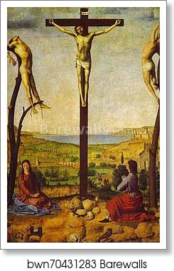 Crucifixion by Antonello Da Messina, Art Print