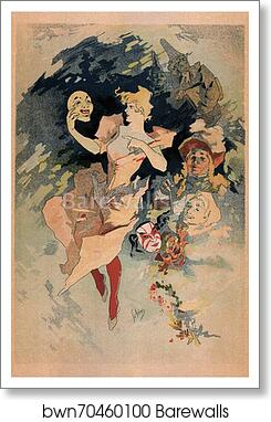 La Comédie by Jules Chéret, Art Print