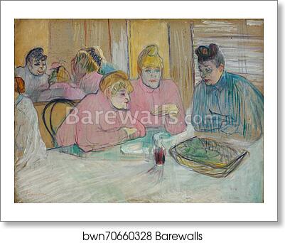 The Ladies in the Dining Room by Henri De Toulouse-Lautrec, Art Print The Ladies in the Dining Room by Henri De Toulouse-Lautrec, Art Print