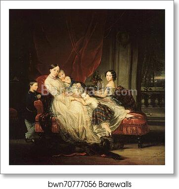 Grand Duchess Maria Nikolaevna with Her Children by Christina Robertson, Art Print