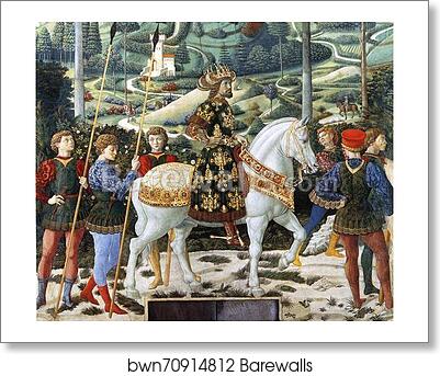 Procession of the Magus Melchior. Detail by Benozzo Gozzoli, Art Print Procession of the Magus Melchior. Detail by Benozzo Gozzoli, Art Print