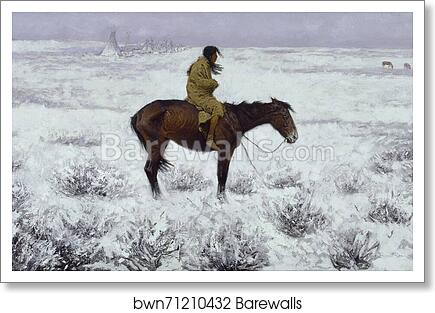 The Herd Boy by Frederic Remington, Art Print