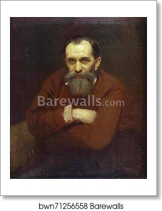 Portrait of the Artist Vasily Perov by Ivan Kramskoy, Art Print Portrait of the Artist Vasily Perov by Ivan Kramskoy, Art Print