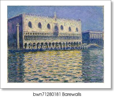 The Doges Palace (Le Palais ducal) by Claude Monet, Art Print The Doges Palace (Le Palais ducal) by Claude Monet, Art Print