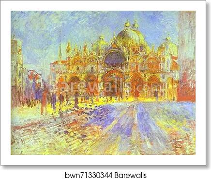 St. Mark's Square, Venice by Pierre-Auguste Renoir, Art Print