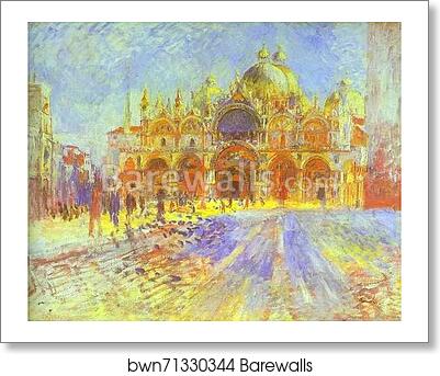 St. Mark's Square, Venice by Pierre-Auguste Renoir, Art Print St. Mark's Square, Venice by Pierre-Auguste Renoir, Art Print