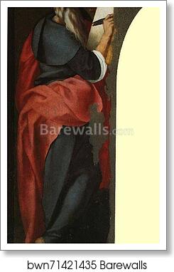 St. John the Evangelist and St. Michael the Archangel. Detail by Jacopo Carrucci, Known As Pontormo, Art Print