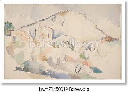 Château Noir and Mont Sainte-Victoire, c. 1890-1895 by Paul Cézanne, Art Print Château Noir and Mont Sainte-Victoire, c. 1890-1895 by Paul Cézanne, Art Print