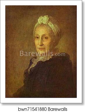 Portrait of Anna Yuryevna Kvashnina-Samarina by Fedor Rokotov, Art Print