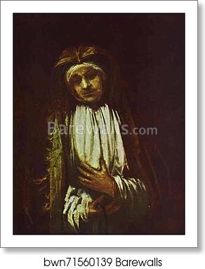 Portrait of an Old Woman by Rembrandt Harmenszoon Van Rijn, Art Print