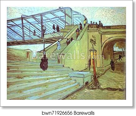 The Trinquetaille Bridge. Arles by Vincent Van Gogh, Art Print