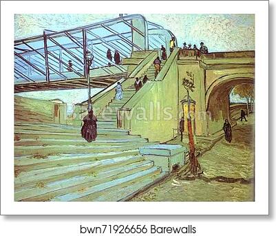 The Trinquetaille Bridge. Arles by Vincent Van Gogh, Art Print The Trinquetaille Bridge. Arles by Vincent Van Gogh, Art Print