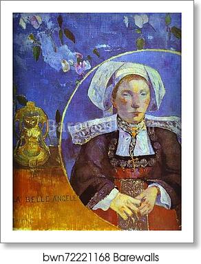 La Belle Angèle (Portrait of Madame Satre) by Paul Gauguin, Art Print La Belle Angèle (Portrait of Madame Satre) by Paul Gauguin, Art Print