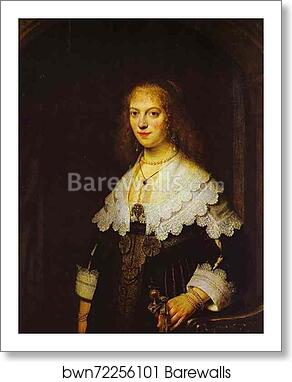 Portrait of Maria Trip by Rembrandt Harmenszoon Van Rijn, Art Print