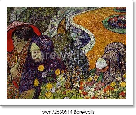 Ladies of Arles (Reminiscence of the Garden at Etten) by Vincent Van Gogh, Art Print