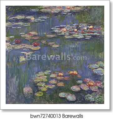 Water Lilies by Claude Monet, Art Print
