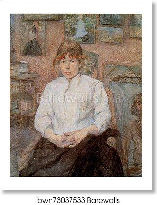 Rousse au caraco blanc / Red-Haired Woman in a White Blouse by Henri De Toulouse-Lautrec, Art Print Rousse au caraco blanc / Red-Haired Woman in a White Blouse by Henri De Toulouse-Lautrec, Art Print