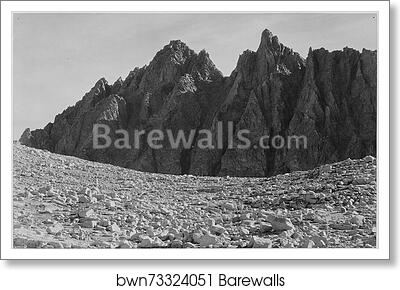 Bishop Pass, Kings River Canyon (Proposed as a national park), California, 1936. Photographs of National Parks and Monuments, compiled 1941 - 1942, documenting the period ca. 1933 - 1942 by Ansel Adams (1902-1984), Art Print Bishop Pass, Kings River Canyon (Proposed as a national park), California, 1936. Photographs of National Parks and Monuments, compiled 1941 - 1942, documenting the period ca. 1933 - 1942 by Ansel Adams (1902-1984), Art Print