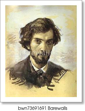 Self-portrait by Isaac Levitan, Art Print