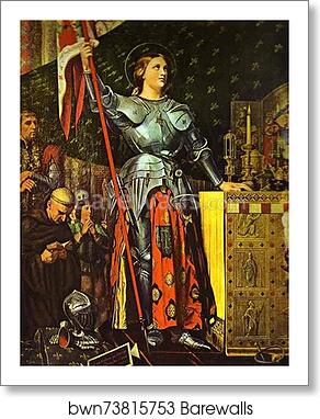 Joan of Arc at the Corronation of Charles VII in the Cathedral of Reims by Jean-Auguste-Dominique Ingres, Art Print