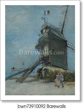 Le Moulin de la Galette by Vincent Van Gogh, Art Print