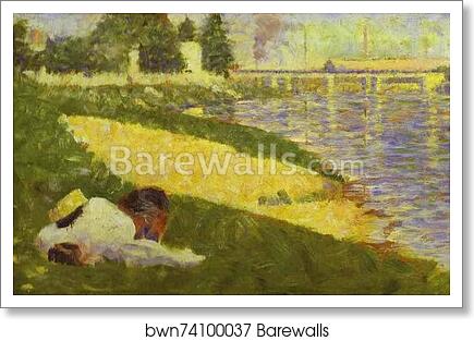 Clothes and Hat (study for Bathers at Asnières) by Georges Seurat, Art Print