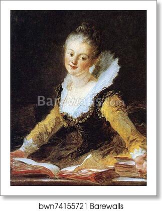 Portrait of a Girl (Study or Song) by Jean-Honoré Fragonard, Art Print Portrait of a Girl (Study or Song) by Jean-Honoré Fragonard, Art Print