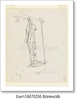 Boy on a Swing by Winslow Homer, Art Print
