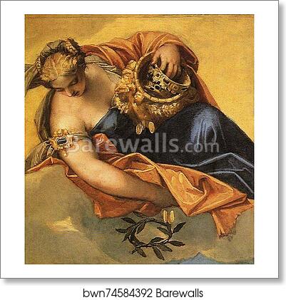 Juno Bestowing Her Gifts on Venice. Detail by Paolo Veronese, Art Print Juno Bestowing Her Gifts on Venice. Detail by Paolo Veronese, Art Print