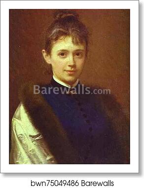 Portrait of an Unknown Woman by Ivan Kramskoy, Art Print