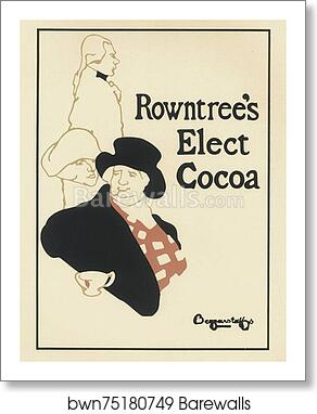Le "Rowntree's Elect Cocoa" by William Nicholson, Art Print Le "Rowntree's Elect Cocoa" by William Nicholson, Art Print